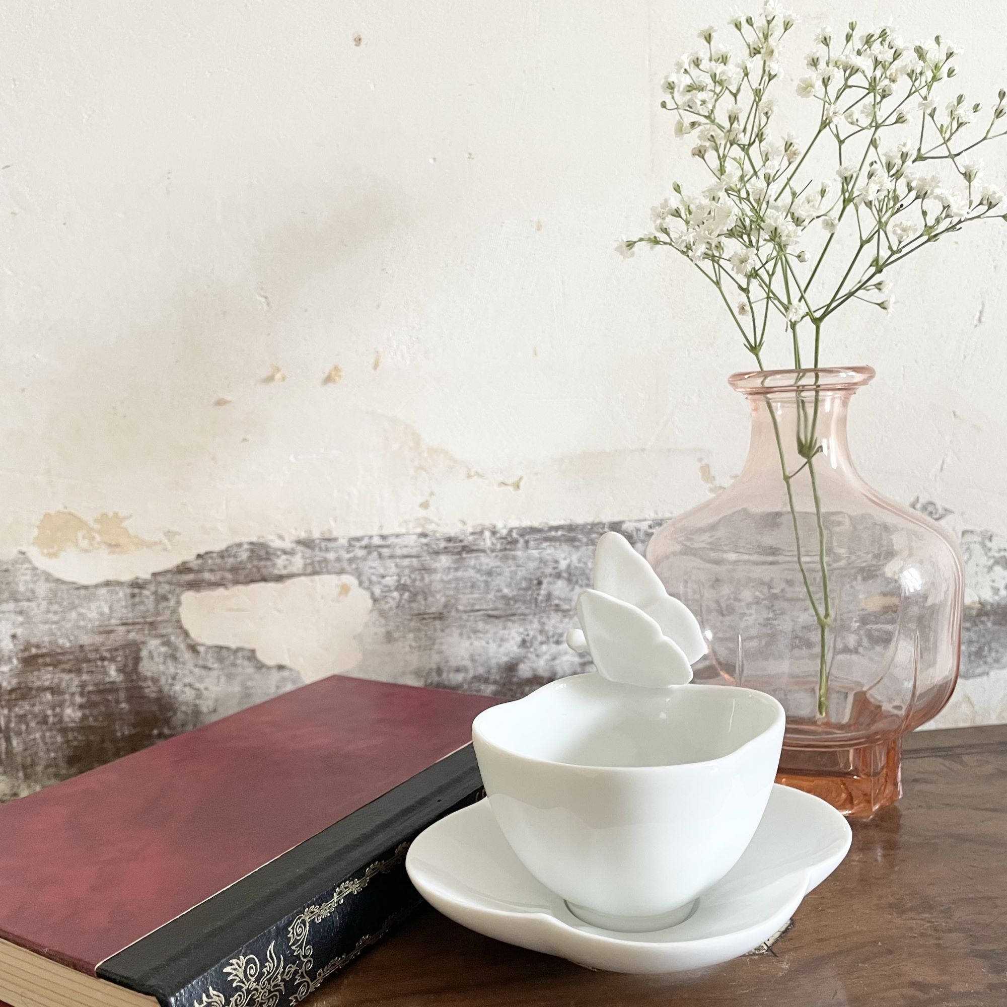 Tasse à café et soucoupe - Collection Olga - Porcelaine de Limoges