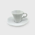 Tasse moka et soucoupe- Collection Perle - Porcelaine de Limoges