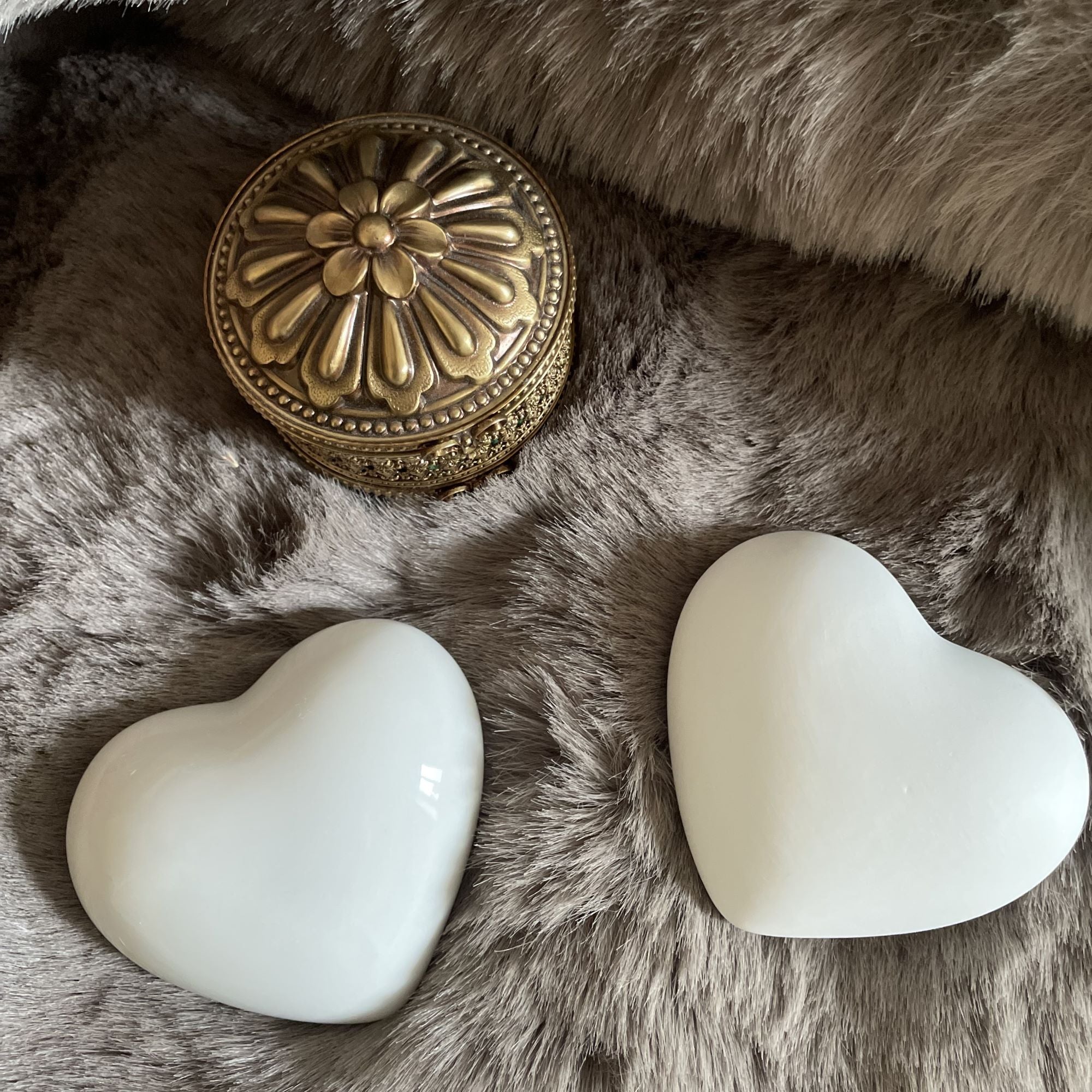 Coeur Galet émaillé - Porcelaine de Limoges